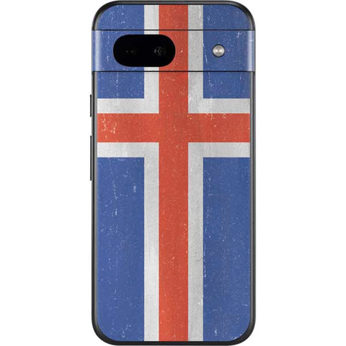 Iceland Flag Distressed Google Pixel 8a Skin